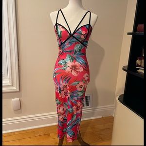 Tropical Bodycon Dress 🌴💕